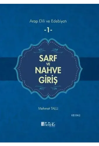 Sarf Ve Nahve Giriş