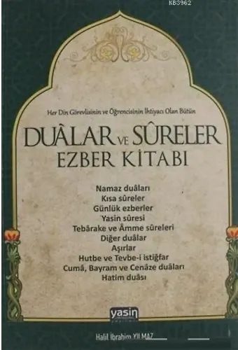 Dualar ve Sureler (Ezber Kitabı)