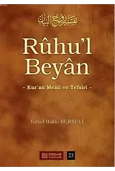 Ruhul Beyan Tefsiri (23. Cilt) - İsmail Hakkı Bursevi