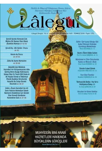 Lalegül Dergisi Temmuz 2018 Sayısı