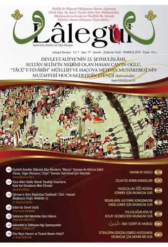Lalegül Dergisi Temmuz 2019 Sayısı