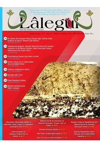 Lalegül Dergisi Ağustos 2019 Sayısı