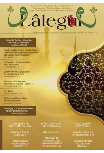 Lalegül Dergisi Nisan 2020 Sayısı