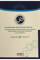 2. Uluslararası Arapça Öğretimini Geliştirme Sempozyumu; Türkiye'de Hazırlık Programlarında Arapça Öğretimi Mevcut Durum ve Geliştirme Yöntemleri (Toplantı B