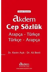 Akdem Cep Sözlük; Arapça Türkçe - Türkçe Arapça