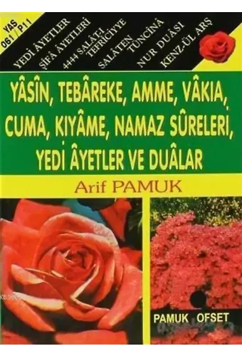 Yasin, Tebareke, Amme, Vakıa, Cuma, Kıyame, Namaz Sureleri, Yedi Ayetler ve Dualar (Mini Boy) (Yas -