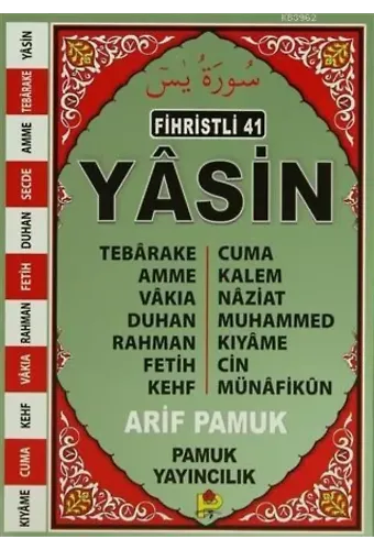 Fihristli 41 Yasin; (Yas-111/P13)