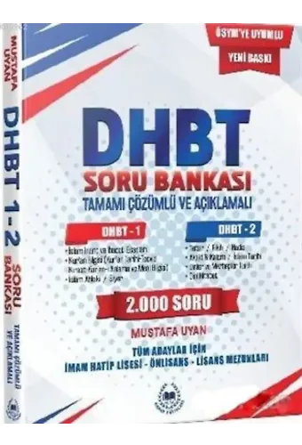 2018 DHBT Tamamı Çözümlü ve Açıklamalı Soru Bankası 1 - 2