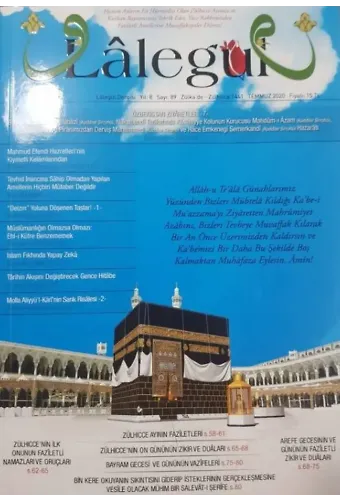 Lalegül Dergisi Temmuz 2020 Sayısı