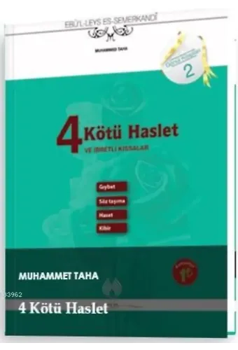 4 Kötü Haslet (Cep Boy) Gönül Kitapları 2 ve İbretli Kıssalar