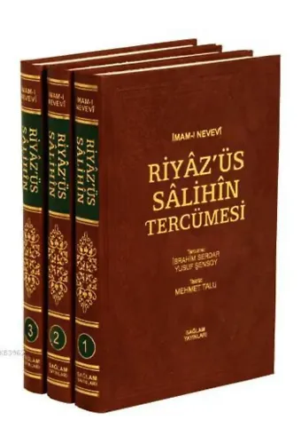 Riyaz'üs Salihin Tercümesi ( 3 Cilt, İthal Kağıt, B. Boy ); Riyâzü's-sâlihîn min hadîsi seyyidi'l-mürselîn