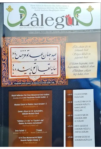 Lalegül Dergisi Temmuz 2021 Sayisi