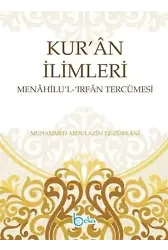 Kuran İlimleri Menahilül İrfan Tercümesi (2 Cilt)