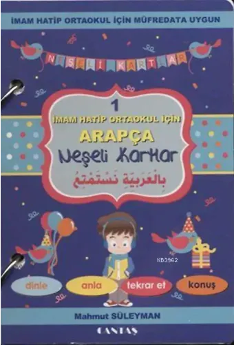 Arapça Neşeli Kartlar 1 (Cd'li); İmam Hatip Ortaokul İçin