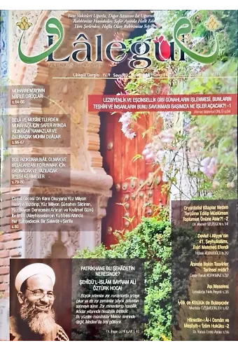 Lalegül Dergisi Eylül 2021 Sayısı
