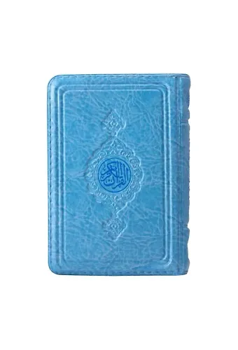 Büyük Cep Boy Kur'an-ı Kerim (Mavi, Kılıflı, Mühürlü)