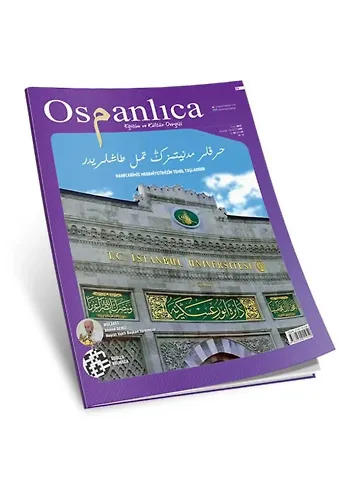 Eylül 2015 Osmanlıca Dergisi (Sayı:25)