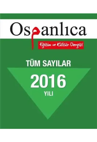 Osmanlıca Dergi 2016 Sayıları (Tümü)