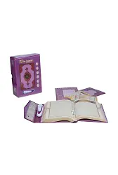 Kuran Okuyan Kalem Seti (Lila, Orta Boy, Karton Kutulu)