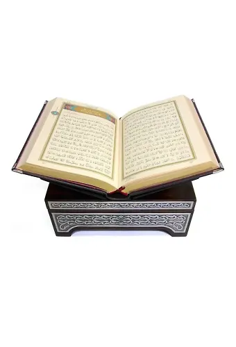 Gümüş Sandıklı Kanatlı Kur'an (Orta Boy)