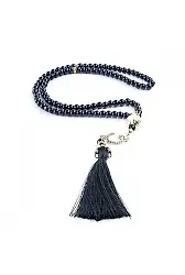 İnci Tesbih Siyah 6mm.