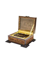 Ahşap Kutulu Kur'an-ı Kerim (0222 - B.Cep Boy)