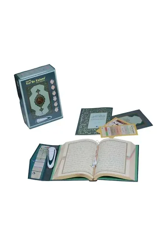 Kuran Okuyan Kalem Seti (Yeşil, Rahle Boy, Karton Kutulu)