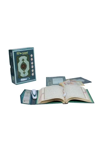 Kuran Okuyan Kalem Seti (Yeşil, Cami Boy, Karton Kutulu)