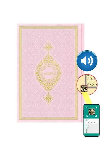 Hafız Boy Termo Deri Kuran-ı Kerim (Bebe Pembe, Mühürlü)