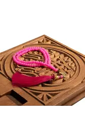 Akrilik Özel Tasarım Pembe Tesbih (99lu - 6mm)