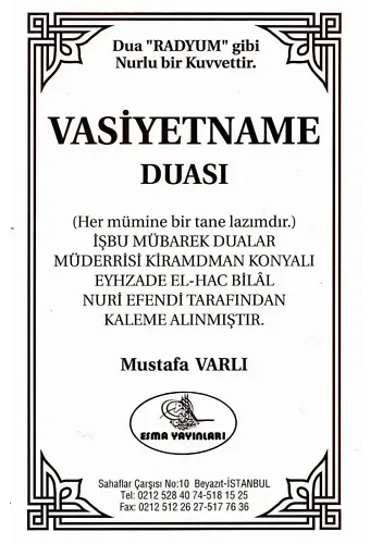 Vasiyetname Duası