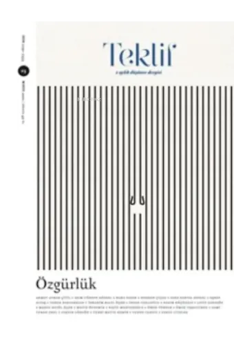 Teklif;2 aylık düşünce dergisi