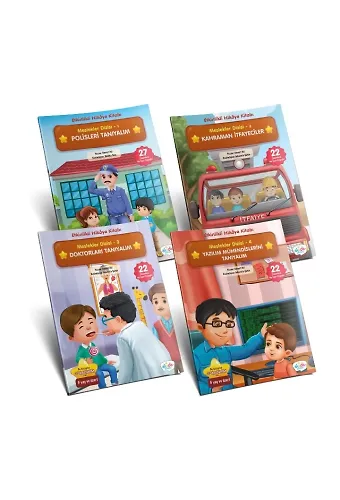 Etkinlikli Hikayeler Seti 4 kitap | Meslekler Dizisi | Cüneyt Dal
