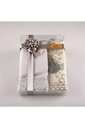 Tesbih Seccade Şal Set (Gri)