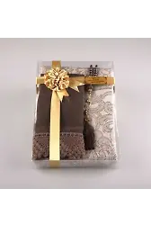 Yasin + Seccade + Tesbih Hediye Seti (Çanta Boy, Raşel Cilt, ŞemsLafzatullah, Gri)