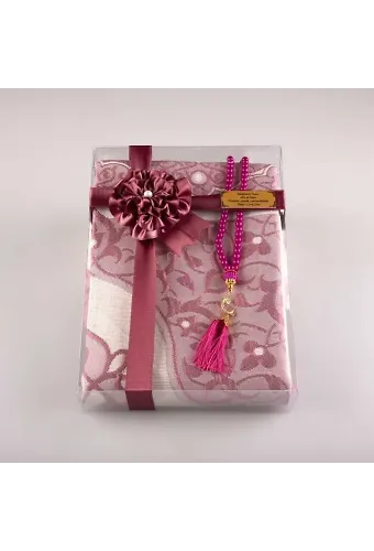 Tesbih Seccade Seti (Fuşya Pembe)