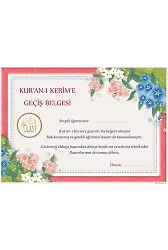 Kuranı Kerime Geçiş Belgesi