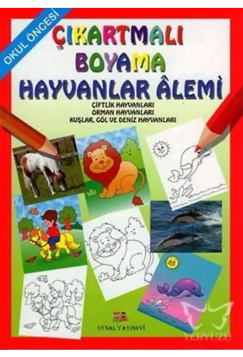 Çıkartmalı Boyama - Hayvanlar Alemi