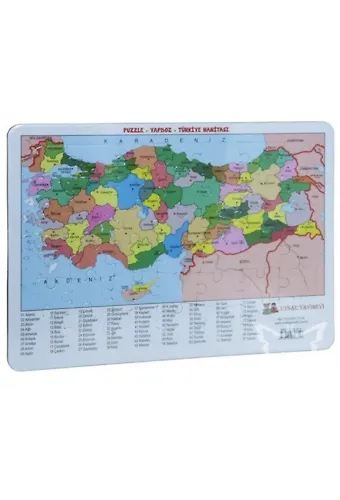 Yapboz 12 - Türkiye Haritası