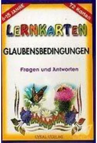 Bilgi Kartları İmanın Şartları (Almanca) (Kod: 170) Glaubensbedingungen / Lernkarten / 72 Karten / 6-15 Jahre