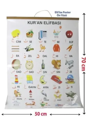 Kur'an Elifbası ve Harekeleri (Elifba Poster)