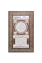 Hilye-i Şerif Hat Levha Çerçevesiz Büyük Boy