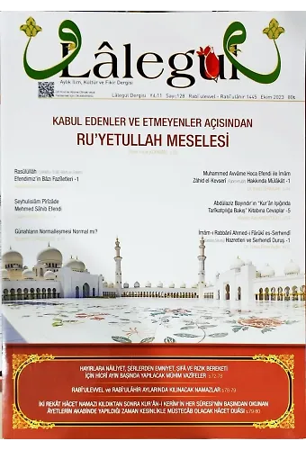 Lalegül Dergisi Ekim 2023 - Sayı 128