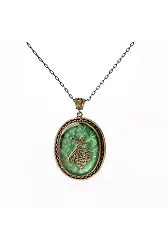 Semazen El İşi Otantik Reçine Kolye Cevşen (1764-4)