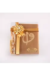 Tesbih + Yasin Hediye Seti (Çanta Boy, ElifVav, Raşel, Gold)
