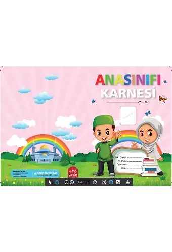 Anaokulu Karnesi Kız Çocuk Pembe