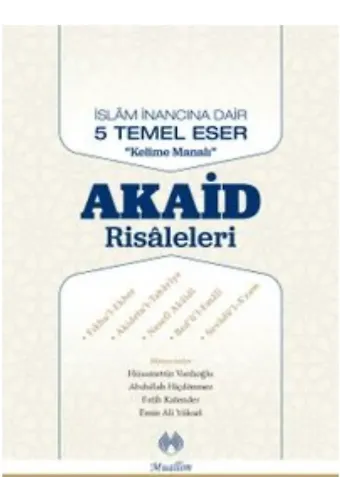 Akaid Risaleleri Kelime Manalı İslam İnancına Dair Beş Temel Eser