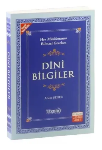 adem şener dini bilgiler karton kapak İTHAL kağıt