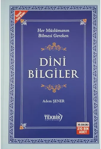 Adem Şener Dini Bilgiler Ivory kağıt ciltli