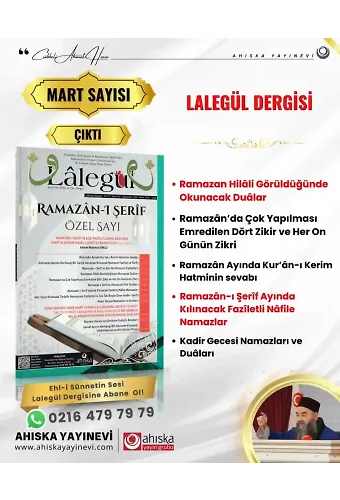 Lalegül Dergisi 145. Sayı Mart 2025